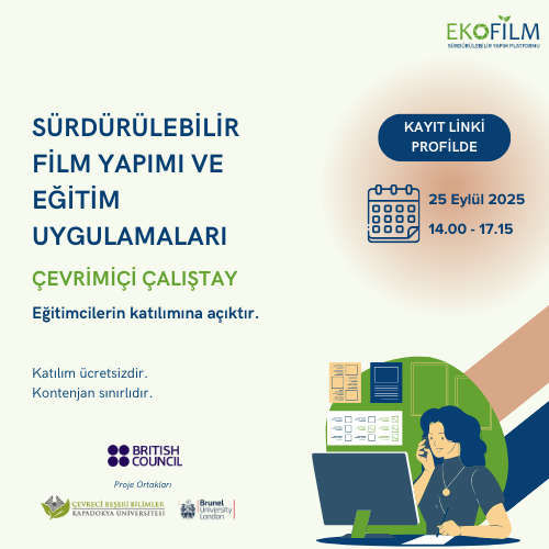 Çalıştay Duyurusu: Sürdürülebilir Film Yapımı ve Eğitim Uygulamaları