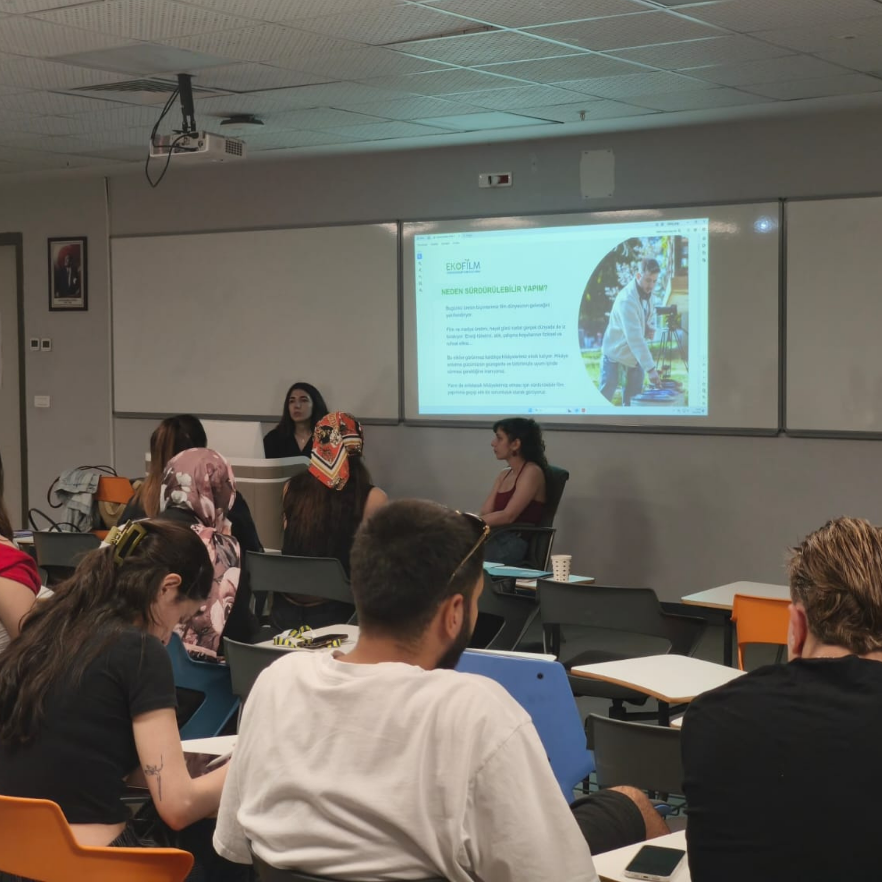 EkoFilm Platformu, Fenerbahçe Üniversitesi’nde “Sürdürülebilirlik ve Film Yapımı” Söyleşisine Katıldı