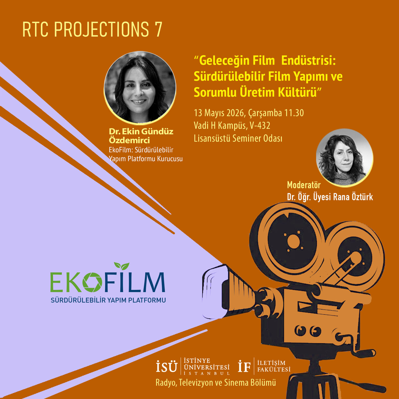 EkoFilm, İstinye Üniversitesi RTC Projections Serisinin Konuğu Oluyor